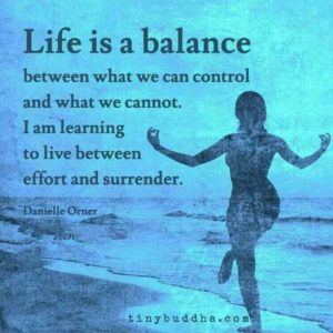 Life is a balancing act